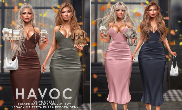 Havoc . Olive Dress . Fatpack