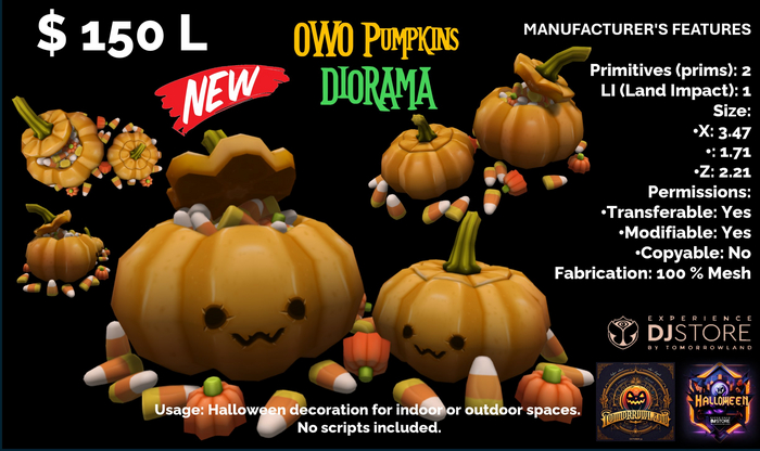 DSE Diorama OWO Pumpkin Halloween Box