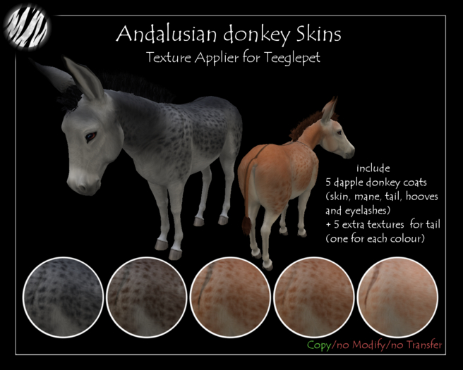 [SM] Andalusian Donkey skins