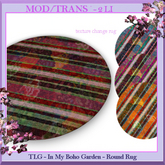 TLG - In My Boho Garden - Round Rug Boxed