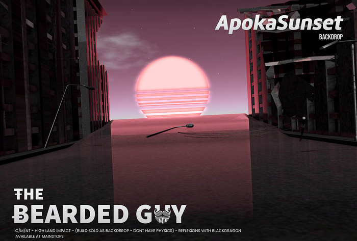 Apoka Sunset Backdrop - The Bearded Guy