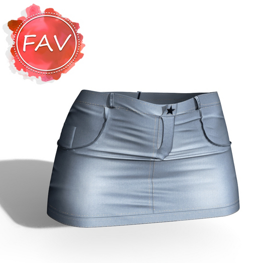 Blue Short Skirt