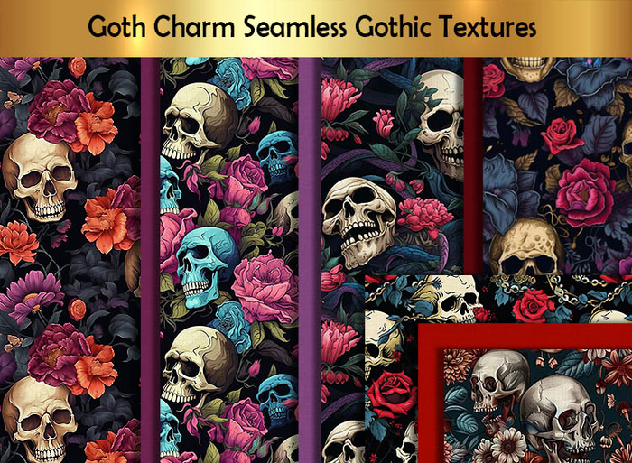 Goth Charm Seamless Gothic Textures B