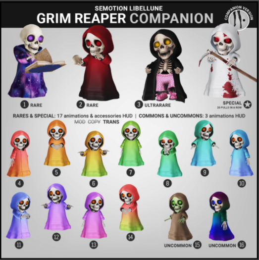 SEmotion Libellune Grim Reaper Companion COMMON 13