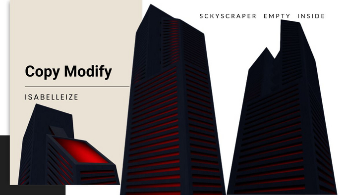 Skyscraper Set (2 Buildings) - Copy & Modify