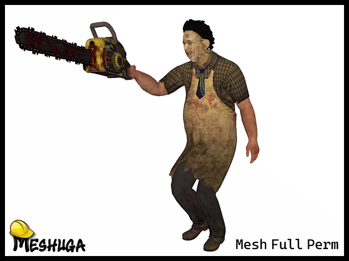 Meshuga Chainsaw Killer Halloween Character FULL PERM MESH 
