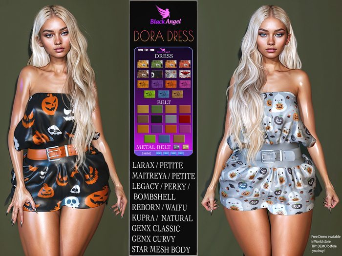 DORA DRESS HALLOWEEN by BA Store>>PROMO<< Lara X & Bombshell Included