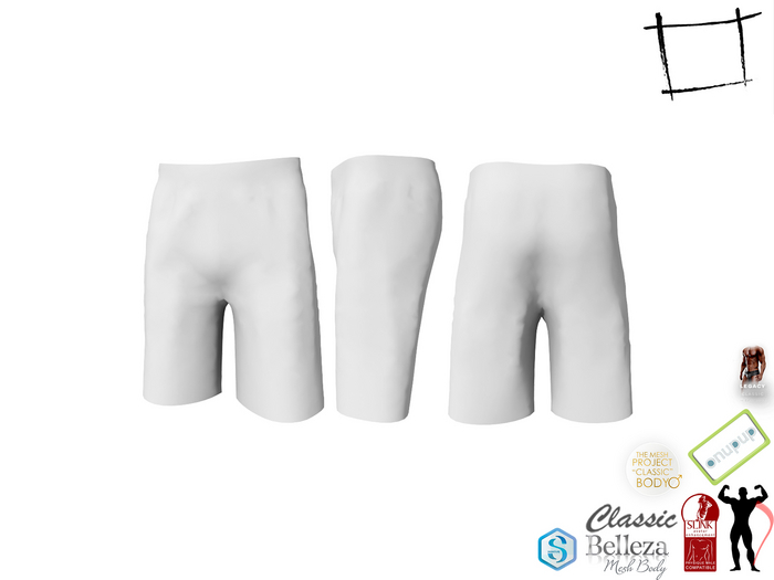 Full Perm Men's Shorts - Adin, Onupup, Slink Male, Belleza Jake, TMP Male, Classic, Legacy Male, Signature Gianni