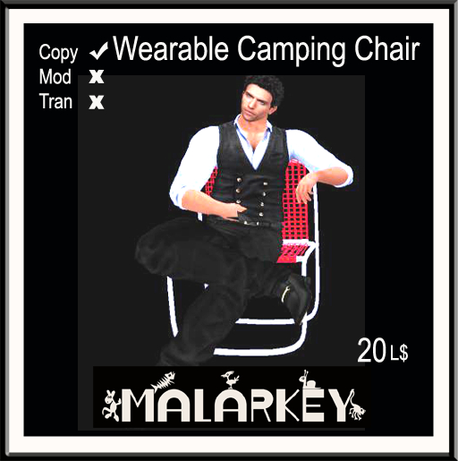 camping chair (wearable)