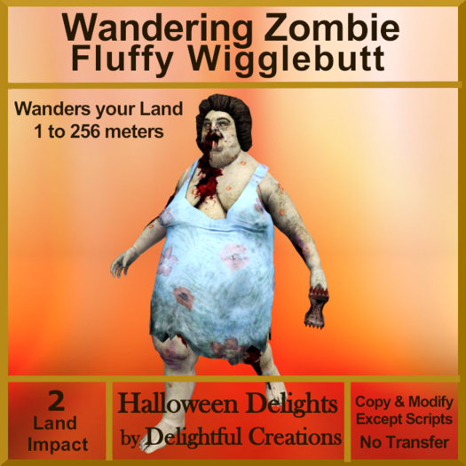 Wandering Zombie Fluffy Wigglebutt