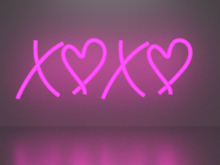 Xoxo neon sign Full Permission