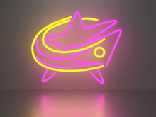 Star 3 neon sign Full Permission