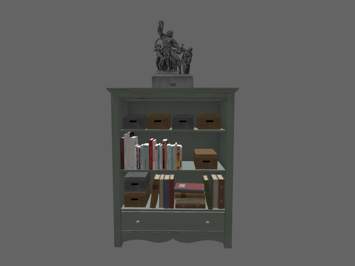 Wooden Shelf with Drawer