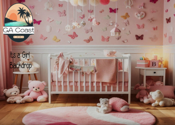 GA COAST - It's A Girl Backdrop  - UNPACK HUD
