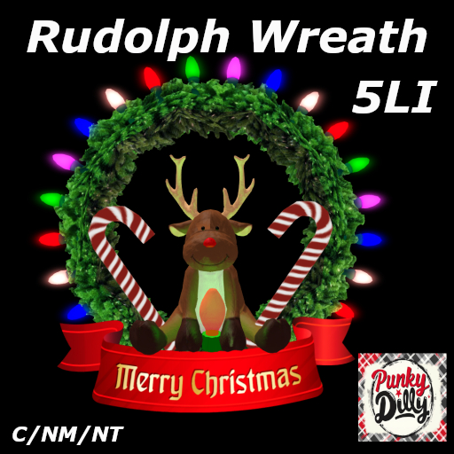 (PD) Rudolph Wreath-ADD