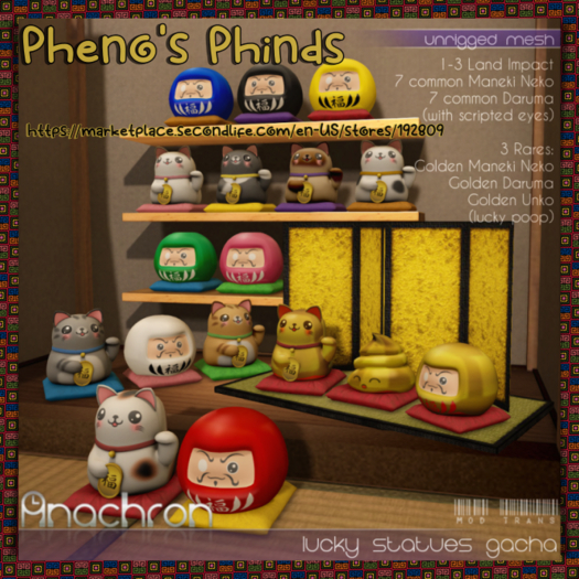 Anachron - Lucky Statues Gacha - Daruma Red