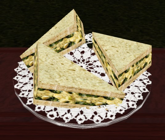 FANCY EGG SALAD SANDWICH -- SLICE OF LIFE