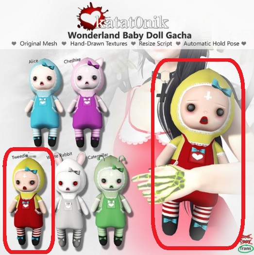 *katat0nik* (Tweedle) Wonderland Baby Doll