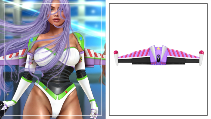 Havoc . Space Ranger Wings . Purple