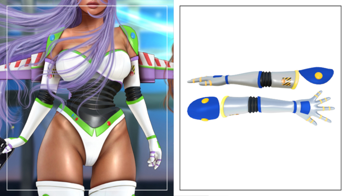 Havoc . Space Ranger Gloves . Sailor