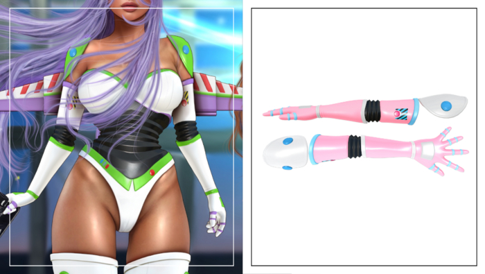 Havoc . Space Ranger Gloves . Pink