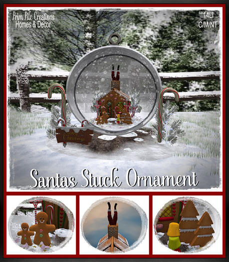 ~PPC~ Santas Stuck Ornament