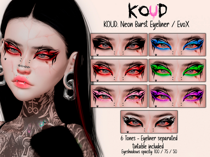 KOUD. Neon Burst Eyeliner ( EvoX)