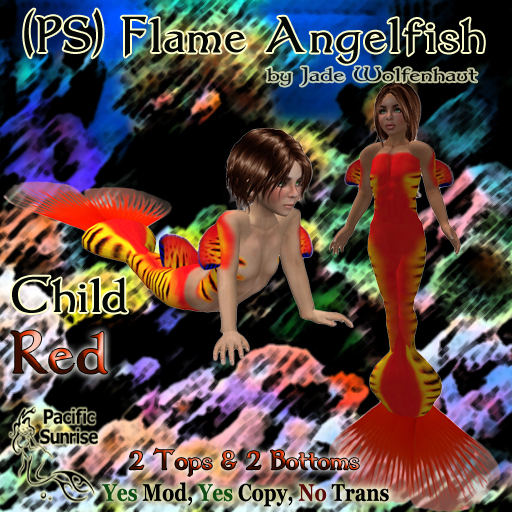 (PS) Flame Angelfish Child - Red