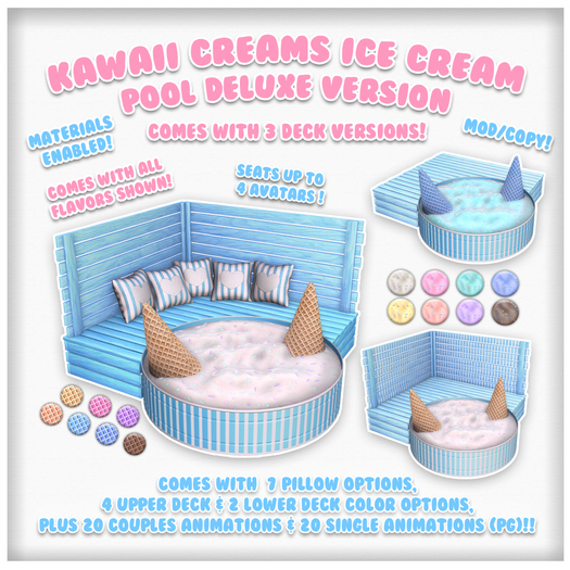 Kawaii Couture Ice Cream Pool Deluxe - Mint
