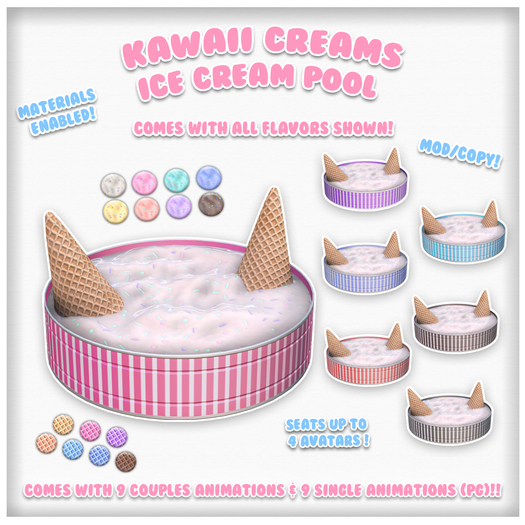 Kawaii Couture - Ice Cream Pool Single Fatpack