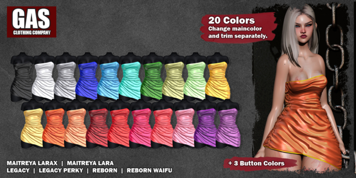 GAS [Silk Dress Aleyna / 20 Colors FATPACK]