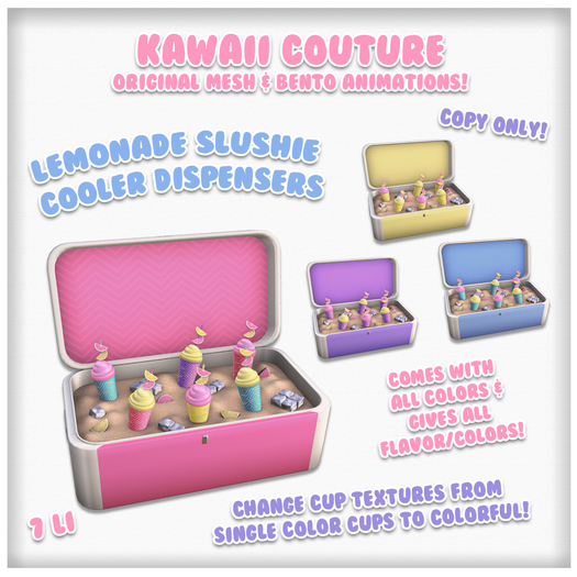Kawaii Couture - Lemonade Slushie Cooler - ALL 
