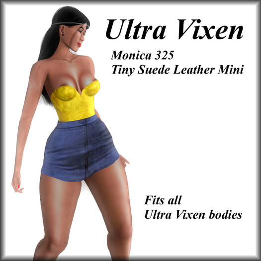 Ultra Vixen - Monica 325 - Hight Waist Tiny Mini with Slit