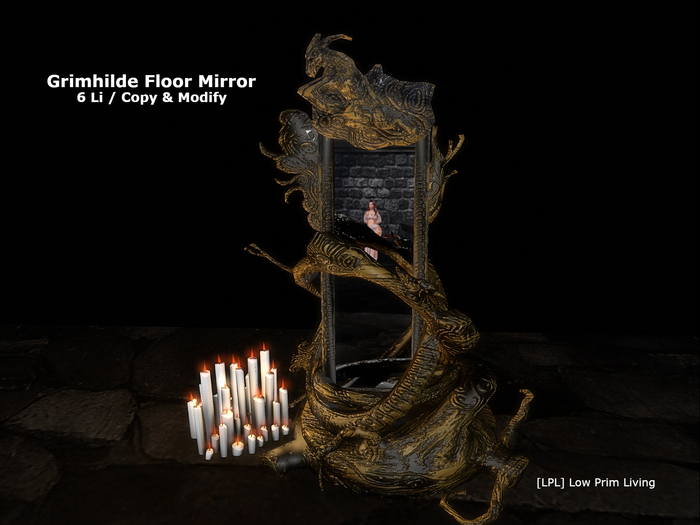 Halloween - Grimhilde Floor Mirror Set - Reflective Mirror (PBR)