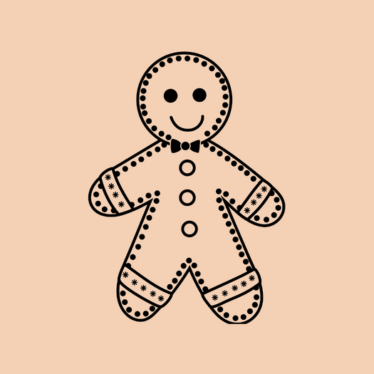 Body Sticker Pack - GINGERBREAD
