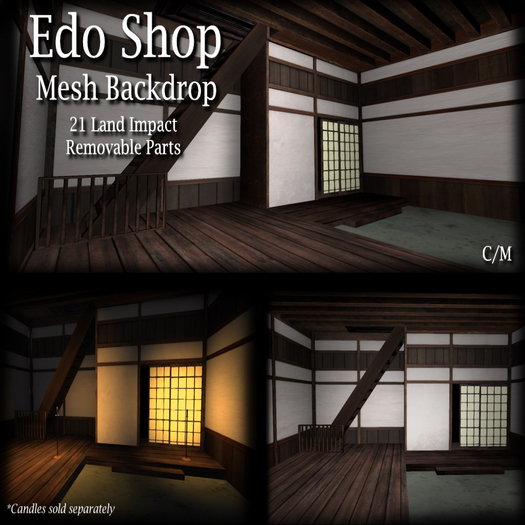 [Angry] Edo Shop Backdrop