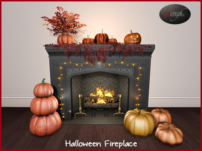 Halloween Fireplace