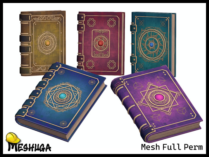 Meshuga Halloween Spellbook Pack FULL PERM MESH 