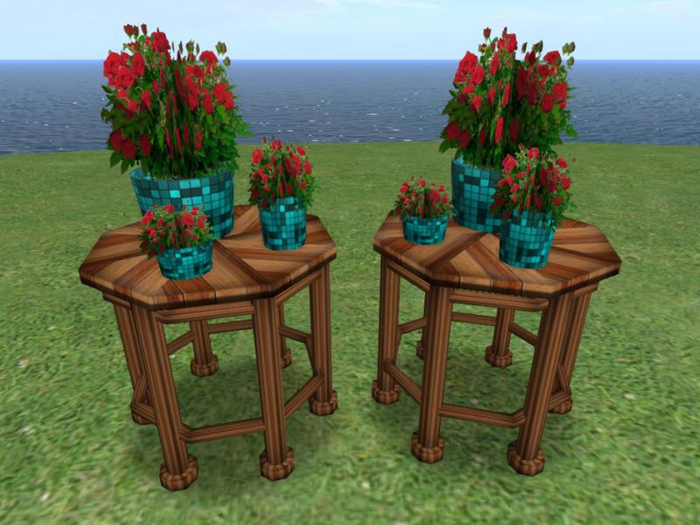 [VORTEX]Sculpty Flowers Table COPY/MOD