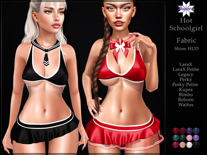 AURORA Hot Schoolgirl Fabric