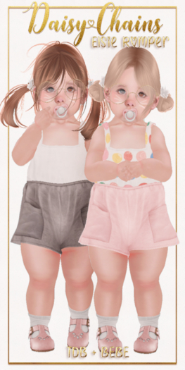 { Daisy Chains } Elsie Romper - Yellow