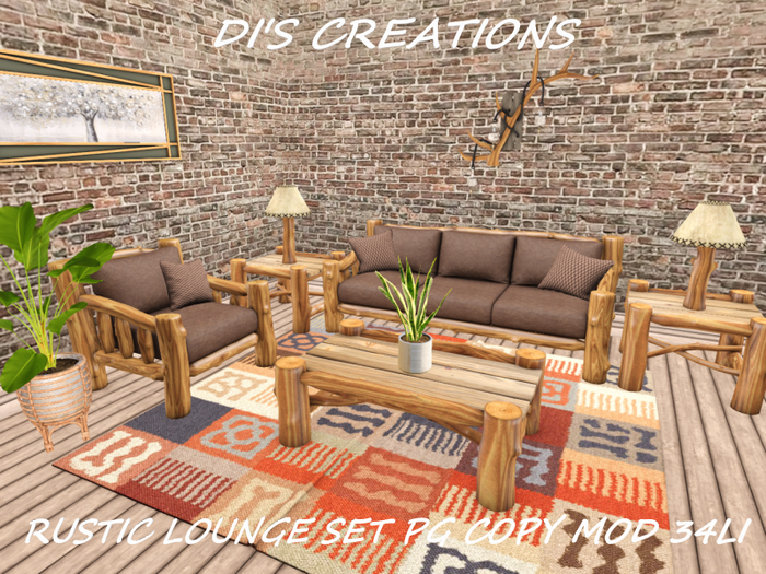 RUSTIC LOUNGE SET PG