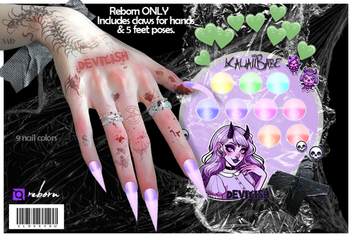 Devilish. Kawaii Babe Claws