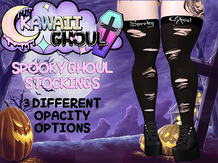 .:Kawaii Ghoul:. Spooky Ghoul Stockings