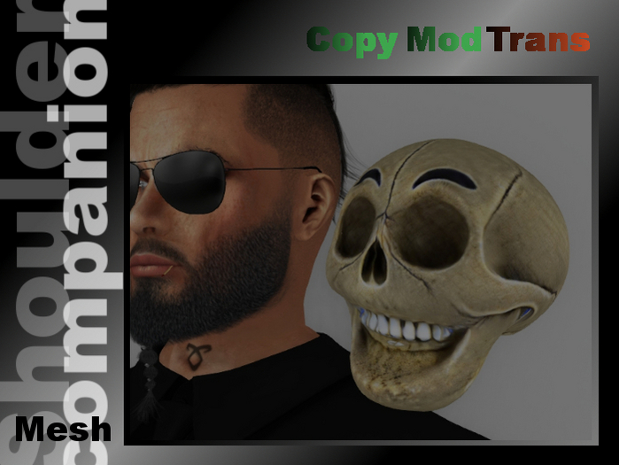 Helloween Schädel (shoulder companion)
