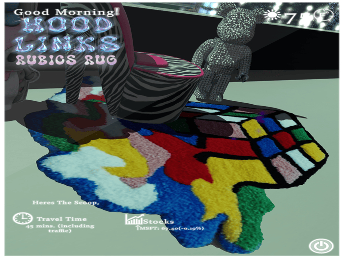 Hl2 Rug Second Life Marketplace - {HL} RUBICS CUBE RUG
