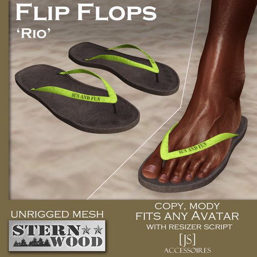{JS} Flip Flops 'Rio' - 1 pair