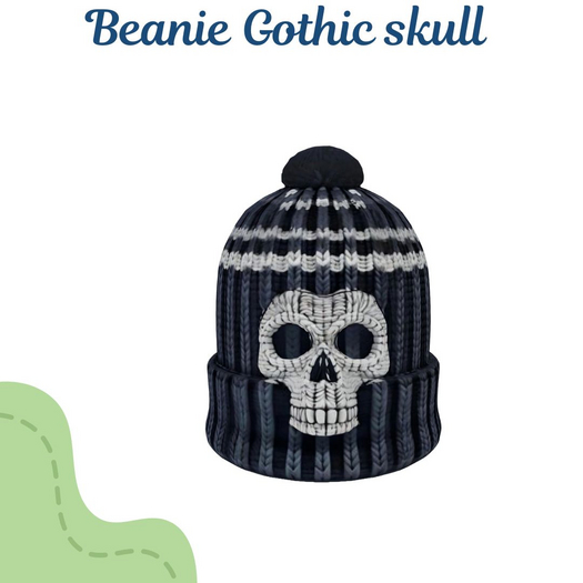 !MB! Beanie Gothic skull