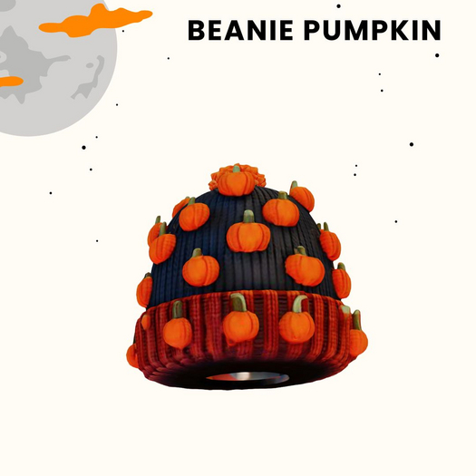 'MB' Beanie Pumpkin