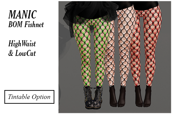 BOM Fishnet : MANIC Set